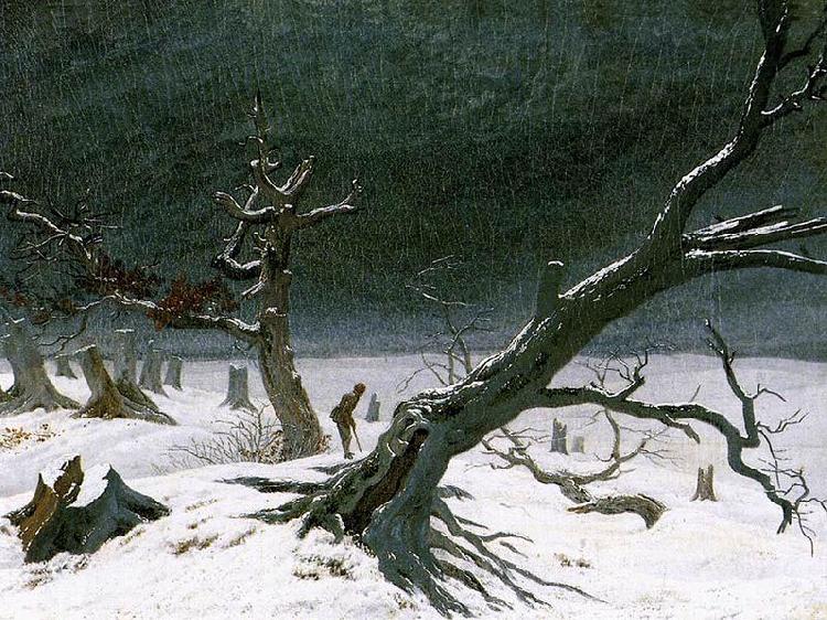 Caspar David Friedrich Winter Landscape France oil painting art
